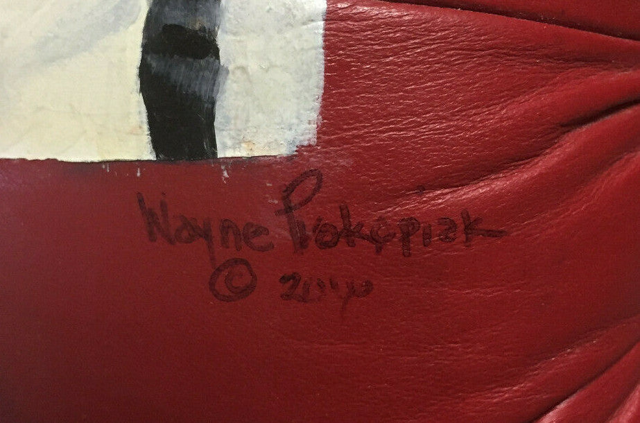 Muhammad Ali Signed Wayne Prokopiak hand Painted Boxing Glove Mint 1/1 Psa Loa