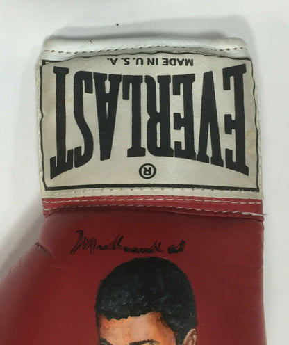 Muhammad Ali Signed Wayne Prokopiak hand Painted Boxing Glove Mint 1/1 Psa Loa