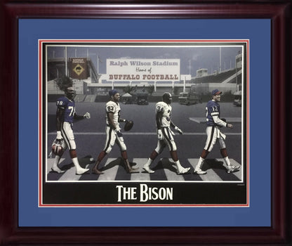 Buffalo Bills 16x20 framed Bison photo Jim Kelly Bruce Smith Thurman Thomas Reed