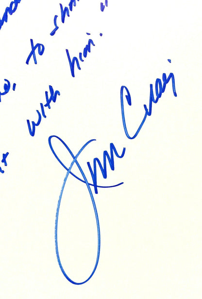 Jim Craig Signed INS 16x20 1980 Olympic Gold Story Photo Framed Auto Steiner COA