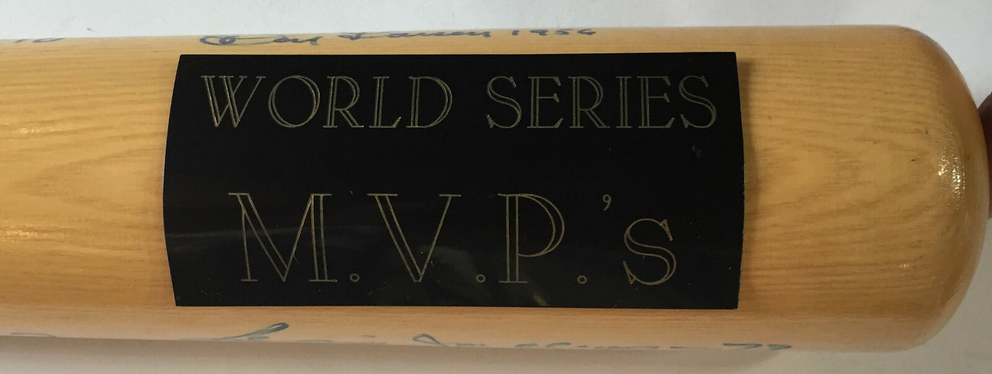 World Series MVP Signed 10 Auto Bat Frank Robinson Bob Gibson Reggie Jackson COA