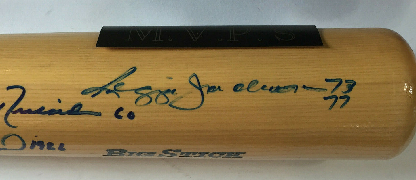 World Series MVP Signed 10 Auto Bat Frank Robinson Bob Gibson Reggie Jackson COA