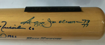 World Series MVP Signed 10 Auto Bat Frank Robinson Bob Gibson Reggie Jackson COA