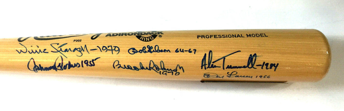 World Series MVP Signed 10 Auto Bat Frank Robinson Bob Gibson Reggie Jackson COA