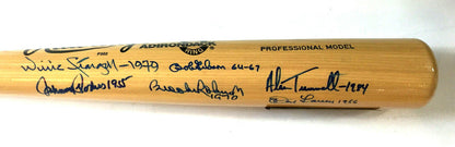 World Series MVP Signed 10 Auto Bat Frank Robinson Bob Gibson Reggie Jackson COA