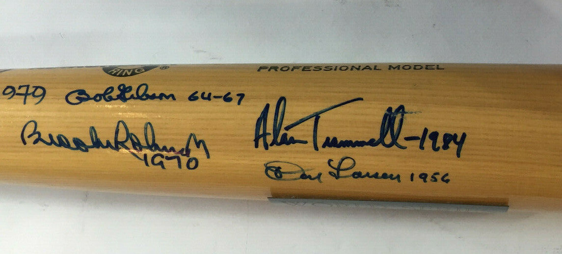 World Series MVP Signed 10 Auto Bat Frank Robinson Bob Gibson Reggie Jackson COA