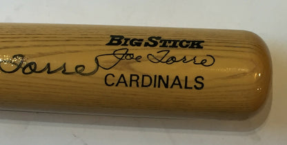 Joe Torre Signed Cardinals Game Model Big Stick Baseball Bat Autograph HOF COA