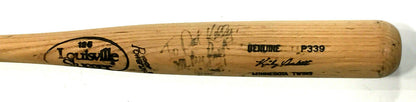 Kirby Puckett Signed Game Used Bat P339 Hanging Like a Sack of Nuts Auto PSA Coa