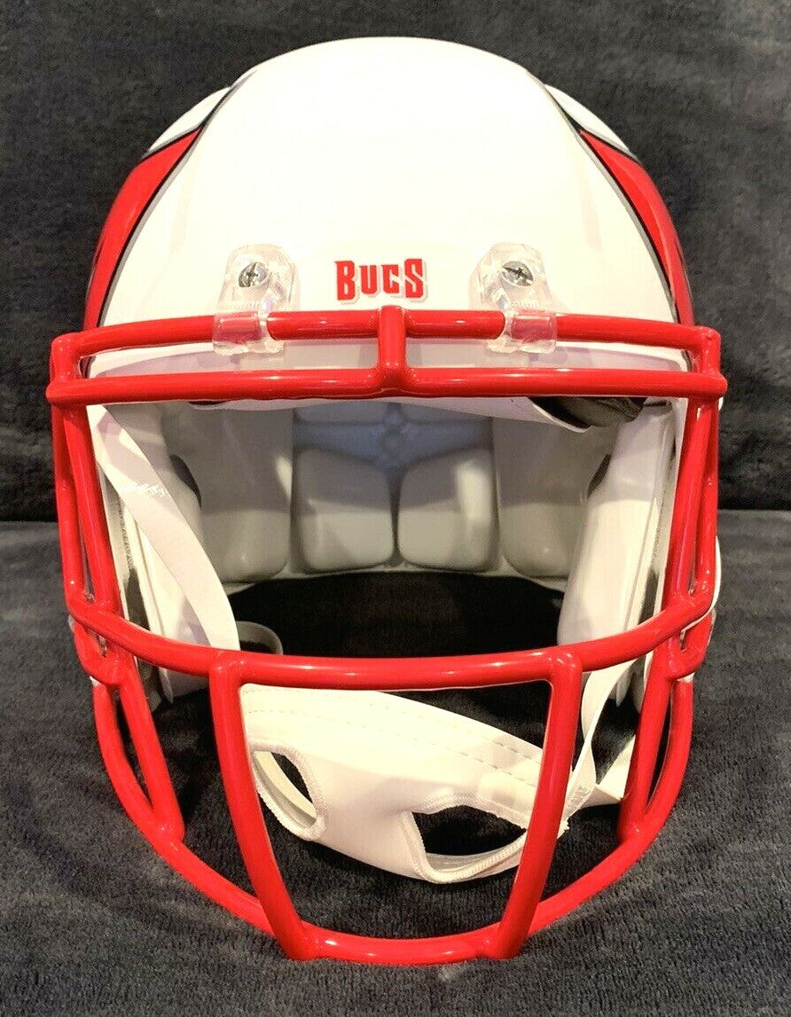 Chris Godwin Signed Buccaneers Speed Authentic Lunar Helmet Mint Red Auto JSA