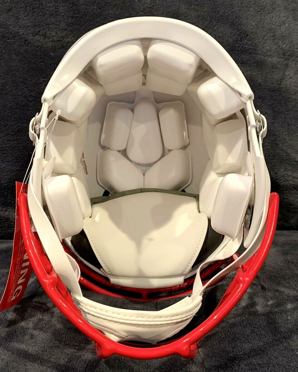Chris Godwin Signed Buccaneers Speed Authentic Lunar Helmet Mint Red Auto JSA
