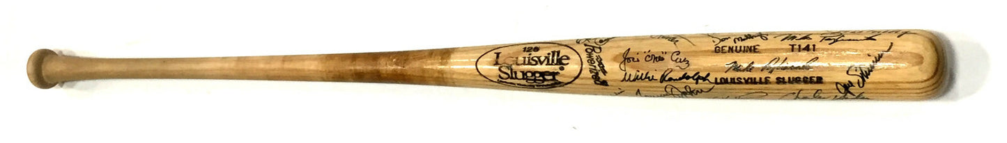1988 Yankees Team Signed game used Bat Rickey Henderson Don Mattingly Winfield