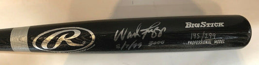 Wade Boggs Signed Big Stick Baseball Bat INS 8/7/99 3000 Hits Autograph COA /299