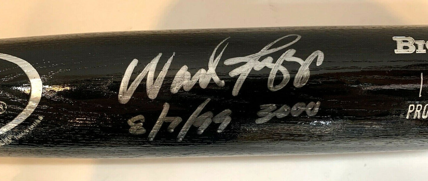 Wade Boggs Signed Big Stick Baseball Bat INS 8/7/99 3000 Hits Autograph COA /299