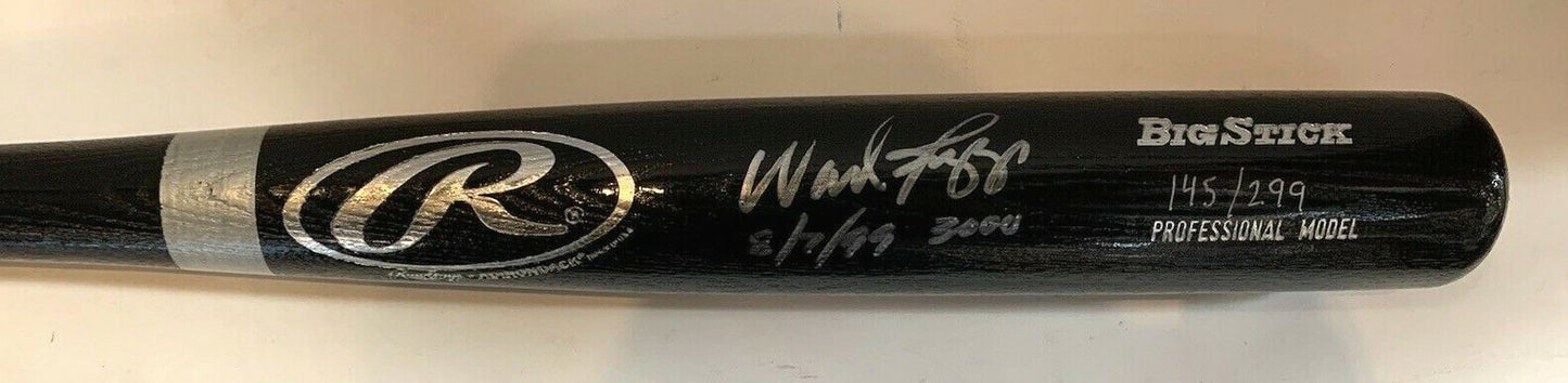 Wade Boggs Signed Big Stick Baseball Bat INS 8/7/99 3000 Hits Autograph COA /299