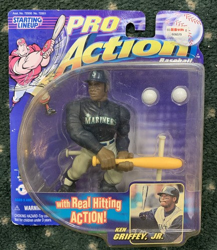 1998 Starting Lineup Pro Action Ken Griffey Jr. Action Figures New Nib Figure