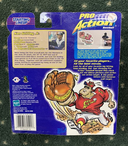 1998 Starting Lineup Pro Action Ken Griffey Jr. Action Figures New Nib Figure