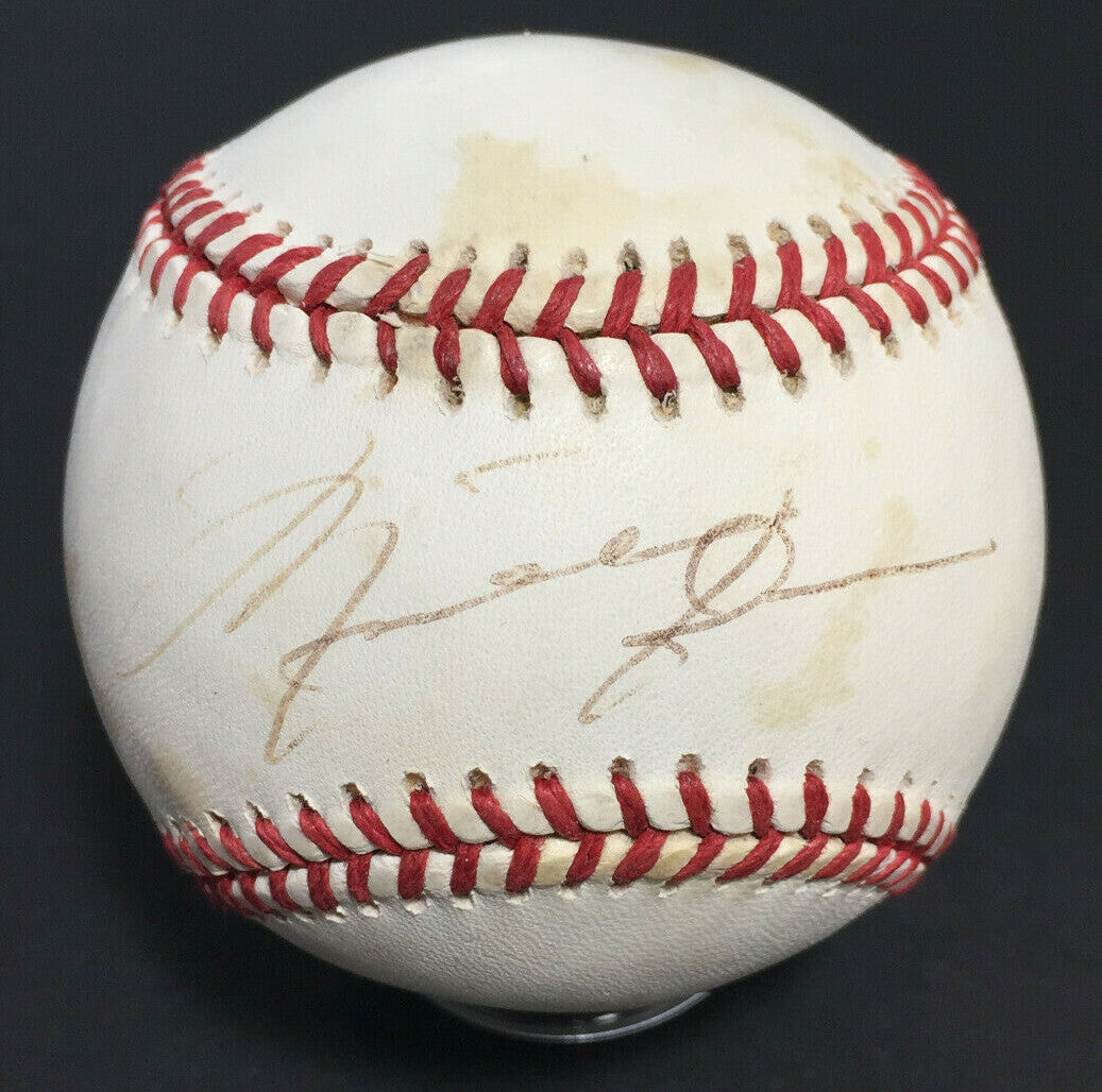 Michael Jordan Bulls Signed Game Used Official AL Baseball Autograph HOF PSA LOA