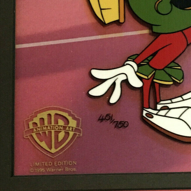 Michael Jordan Warner Bros Great Space Erase Space Jam hand painted cel COA /750