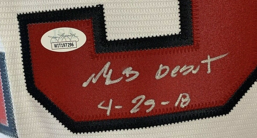 Ronald Acuna Jr. Signed Braves Majestic Jersey MLB Debut Rookie Auto JSA COA Mvp