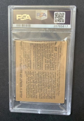 G-Men & Heroes of the Law Hater 1936 High # 227 Gangster Card PSA 3  Nice
