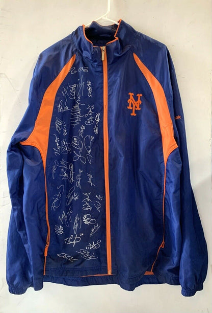 Ny Mets 2019 Team Signed Reebok Jacket 34 Auto jacob deGrom Pete Alonso Coa 1/1