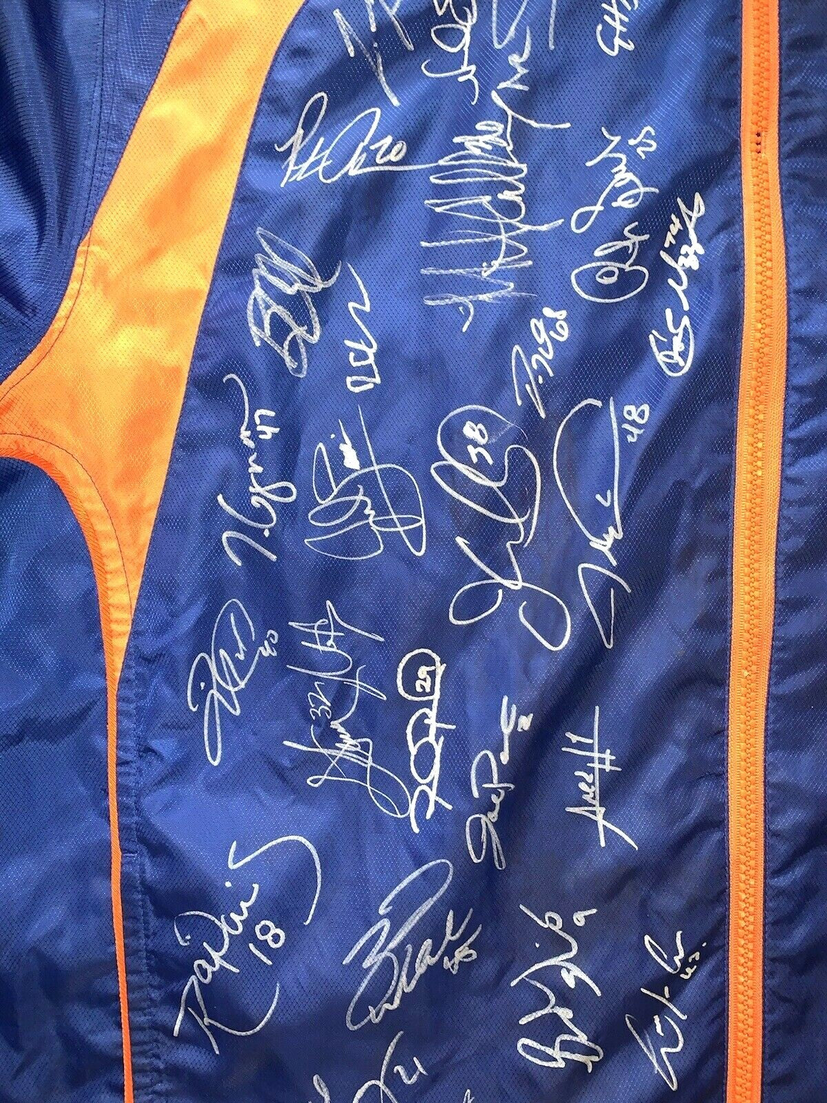 Ny Mets 2019 Team Signed Reebok Jacket 34 Auto jacob deGrom Pete Alonso Coa 1/1