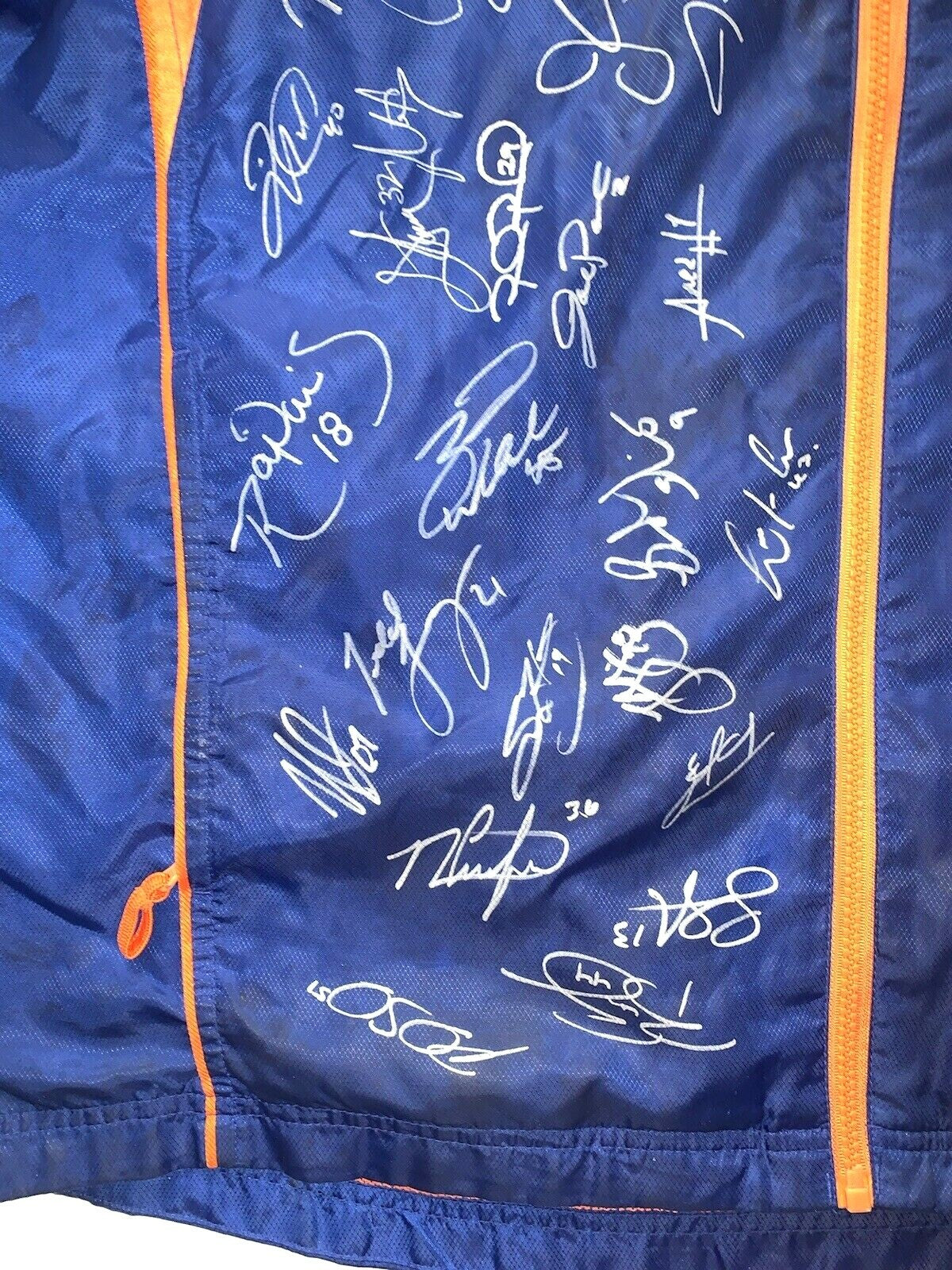 Ny Mets 2019 Team Signed Reebok Jacket 34 Auto jacob deGrom Pete Alonso Coa 1/1