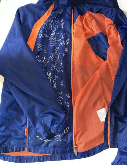 Ny Mets 2019 Team Signed Reebok Jacket 34 Auto jacob deGrom Pete Alonso Coa 1/1