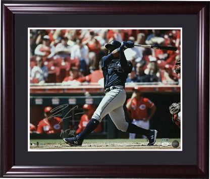 Ronald Acuna Braves Signed 16x20 Photo INS 1st HR Framed Mint Autograph JSA COA