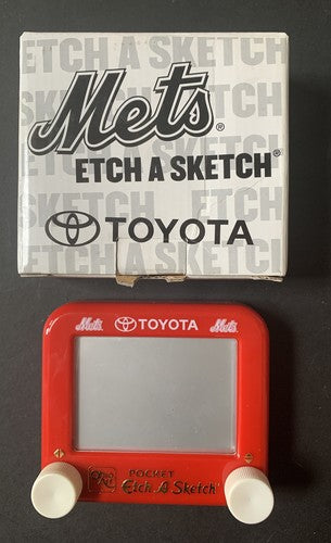 New York Mets Pocket Mini Etch A Sketch  Collectible Toy NEW Toyota Sga Mint Box
