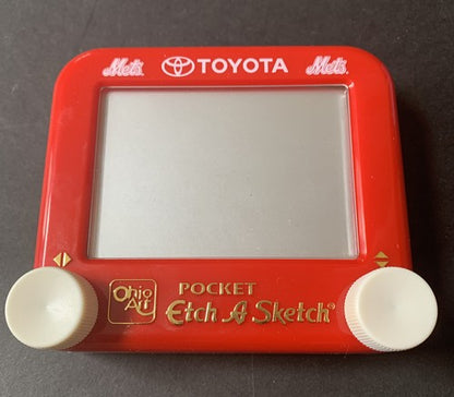 New York Mets Pocket Mini Etch A Sketch  Collectible Toy NEW Toyota Sga Mint Box