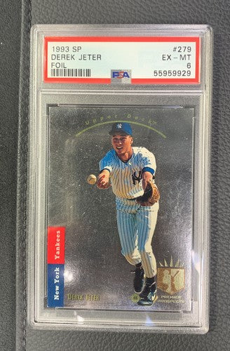 1993 SP Foil Derek Jeter ROOKIE RC #279 PSA 6 Mint Nicer New York Yankees Hof