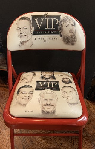 WWE 2014 VIP Experience Wrestling Chair CM Punk John Cena Alberto Del Rio Seat