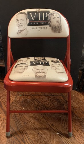 WWE 2014 VIP Experience Wrestling Chair CM Punk John Cena Alberto Del Rio Seat