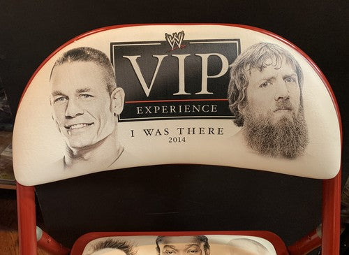 WWE 2014 VIP Experience Wrestling Chair CM Punk John Cena Alberto Del Rio Seat