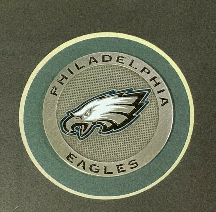 Jalen Hurts Signed 8x10 Photo Framed Eagles Coin Mint Autograph JSA COA