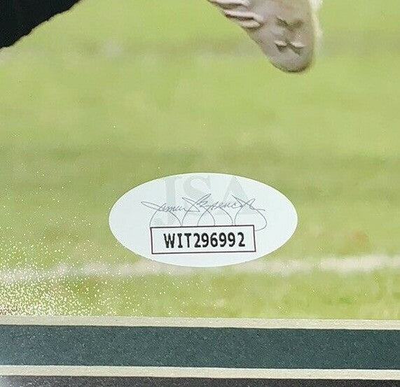 Jalen Hurts Signed 8x10 Photo Framed Eagles Coin Mint Autograph JSA COA