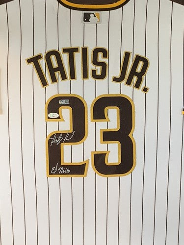 Fernando Tatis Jr. Signed Nike Padres Jersey INS El Nino Auto Framed JSA COA