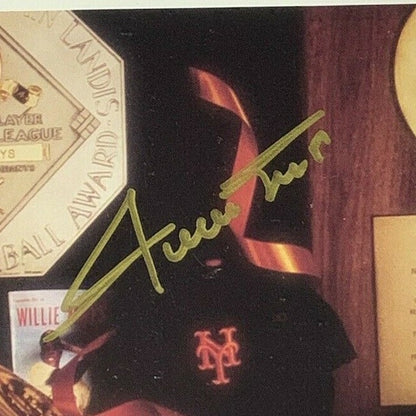 Willie Mays NY Giants Signed 11x14 Framed Photo Collage David Spindel Auto PSA