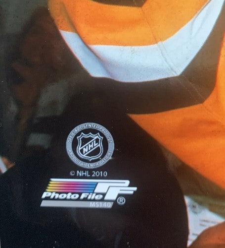Mario Lemieux 1991 Stanley Cup Trophy Penguins 8x10 Photo File Lisenced Nhl Holo