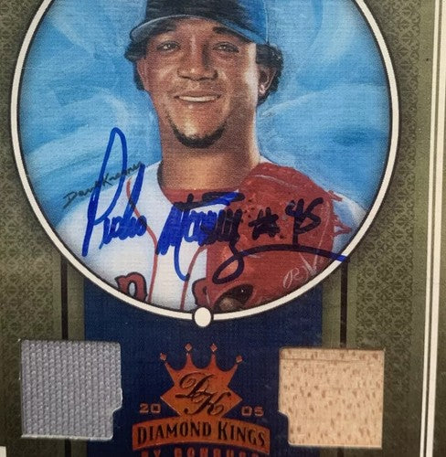 2005 Donruss Diamond Kings Pedro Martinez Bgs 10 MT On Card # 45 Auto Jersey 1/1