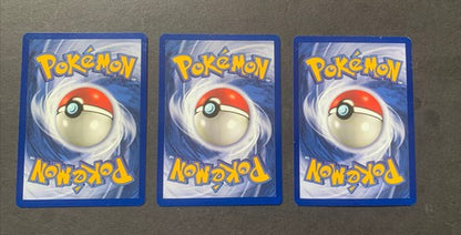 SHADOWLESS Base Set Koffing 51 Diglett 47 Drowzee 49 1999 Rare Pokemon Nm 3 Card