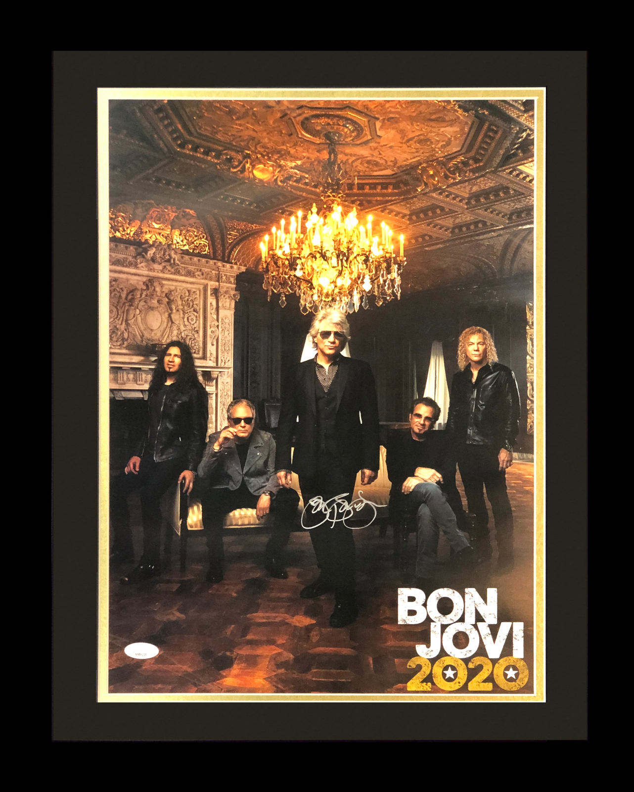 Jon Bon Jovi signed 13x19 2020 Album tour photo Framed Mint Autograph JSA COA