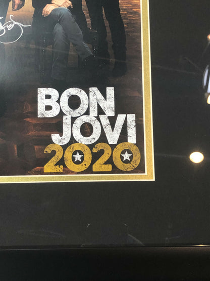 Jon Bon Jovi signed 13x19 2020 Album tour photo Framed Mint Autograph JSA COA