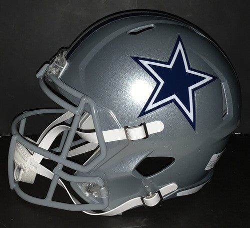 Dak Prescott Amari Cooper Dual Signed Cowboys Speed Rep FS Helmet auto JSA BAS