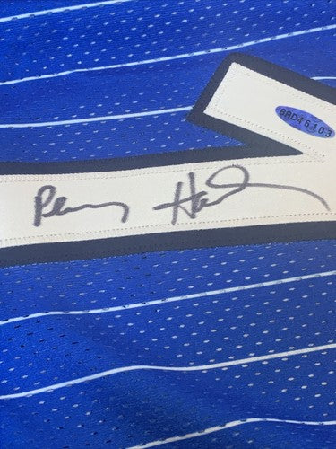 Penny Hardaway signed 1995 96 + 4 Pro Cut Orlando Magic Champion Jersey Auto UDA