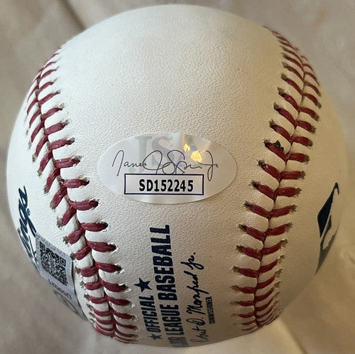 Wander Franco Tampa Bay Rays Signed El Patron Baseball Rookie Debut Auto JSA COA