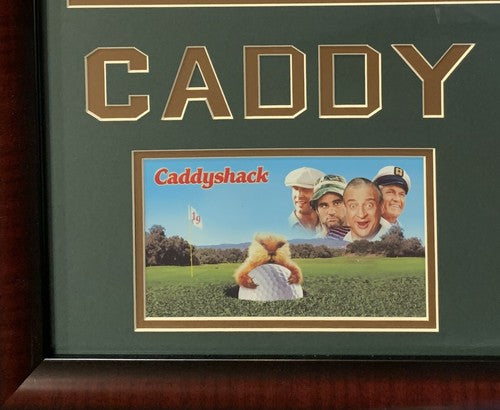 Chevy Chase Ty Webb Signed Framed Caddyshack Bushwood Golf Flag Autograph JSA