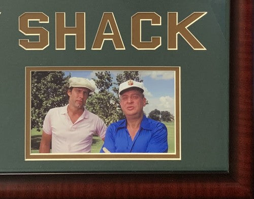 Chevy Chase Ty Webb Signed Framed Caddyshack Bushwood Golf Flag Autograph JSA