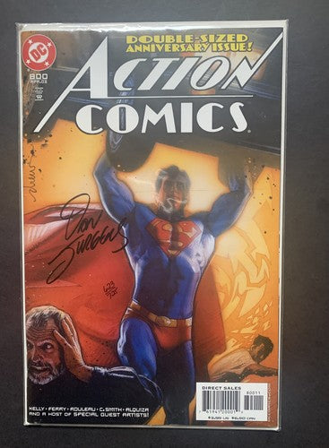 SUPERMAN ACTION COMICS #800 CERTIFICATE Coa DF DAN JURGENS SIGNED Mint Comic